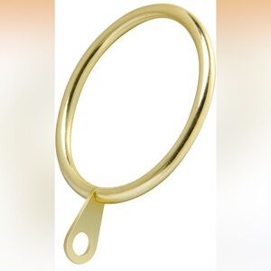 48 pc. Amazon Gold Curtain Rings with Flat Eyelets
